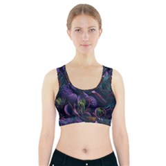 Ai Generated Succulents Flowers Sports Bra With Pocket by Semog4