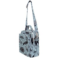 Fish Koi Ocean Sea Oriental Waves Crossbody Day Bag