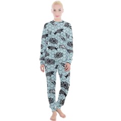 Fish Koi Ocean Sea Oriental Waves Women s Lounge Set by Semog4