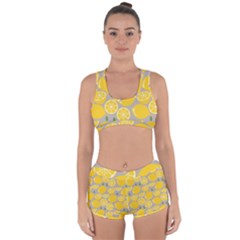 Lemon Background Lemon Wallpaper Racerback Boyleg Bikini Set by Semog4