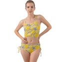 Lemon Background Lemon Wallpaper Mini Tank Bikini Set View1