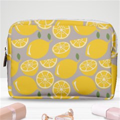 Lemon Background Lemon Wallpaper Make Up Pouch (medium) by Semog4