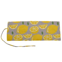 Lemon Background Lemon Wallpaper Roll Up Canvas Pencil Holder (s) by Semog4