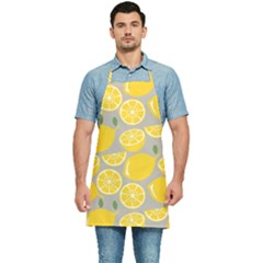 Lemon Background Lemon Wallpaper Kitchen Apron by Semog4