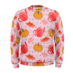 Pumpkin Tea Cup Pie Dessert Men s Sweatshirt by Semog4