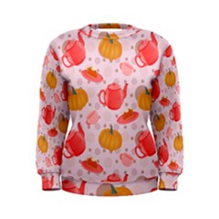 Pumpkin Tea Cup Pie Dessert Women s Sweatshirt by Semog4