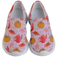 Pumpkin Tea Cup Pie Dessert Kids Lightweight Slip Ons by Semog4