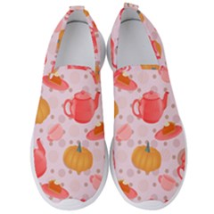 Pumpkin Tea Cup Pie Dessert Men s Slip On Sneakers by Semog4