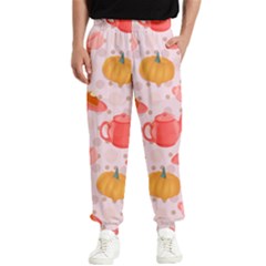 Pumpkin Tea Cup Pie Dessert Men s Elastic Waist Pants by Semog4