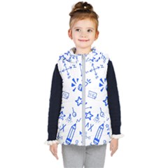 Background Pattern Graphic Kids  Hooded Puffer Vest by Semog4