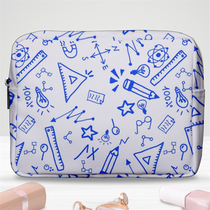 Background Pattern Graphic Make Up Pouch (Large)