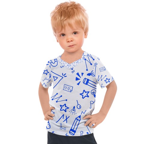 Background Pattern Graphic Kids  Sports Tee by Semog4