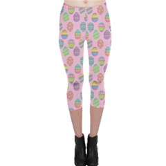 Egg Easter Eggs Pastel Digital Art Capri Leggings  by Semog4