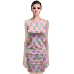 Egg Easter Eggs Pastel Digital Art Classic Sleeveless Midi Dress by Semog4