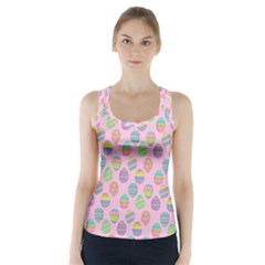 Egg Easter Eggs Pastel Digital Art Racer Back Sports Top by Semog4