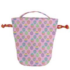 Egg Easter Eggs Pastel Digital Art Drawstring Bucket Bag by Semog4