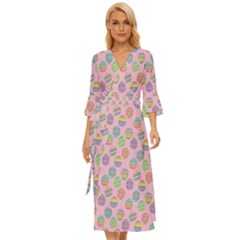 Egg Easter Eggs Pastel Digital Art Midsummer Wrap Dress