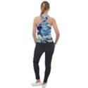 Starry Night Hokusai Vincent Van Gogh The Great Wave Off Kanagawa Cross Neck Velour Top View2