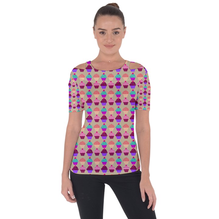 Pattern 208 Shoulder Cut Out Short Sleeve Top