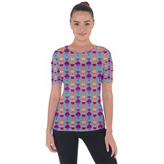 Pattern 209 Shoulder Cut Out Short Sleeve Top by GardenOfOphir