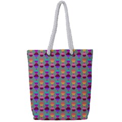 Pattern 209 Full Print Rope Handle Tote (small) by GardenOfOphir