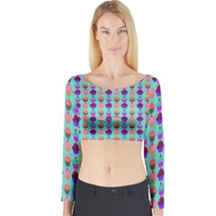 Pattern 210 Long Sleeve Crop Top by GardenOfOphir