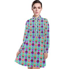 Pattern 210 Long Sleeve Chiffon Shirt Dress by GardenOfOphir