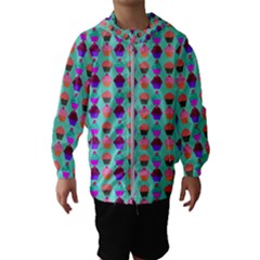 Pattern 210 Kids  Hooded Windbreaker by GardenOfOphir