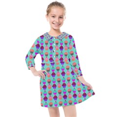 Pattern 210 Kids  Quarter Sleeve Shirt Dress by GardenOfOphir