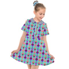 Pattern 210 Kids  Short Sleeve Shirt Dress by GardenOfOphir