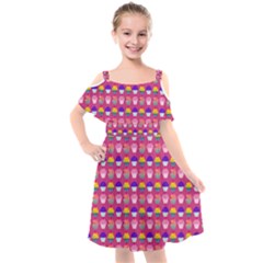 Pattern 211 Kids  Cut Out Shoulders Chiffon Dress by GardenOfOphir