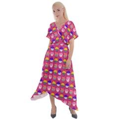 Pattern 211 Cross Front Sharkbite Hem Maxi Dress by GardenOfOphir