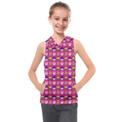 Pattern 211 Kids  Sleeveless Hoodie by GardenOfOphir