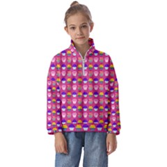 Pattern 211 Kids  Half Zip Hoodie by GardenOfOphir