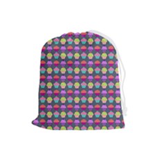 Pattern 212 Drawstring Pouch (large) by GardenOfOphir