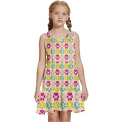 Pattern 214 Kids  Sleeveless Tiered Mini Dress by GardenOfOphir