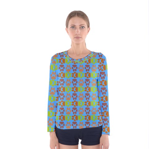 Pattern 213 Women s Long Sleeve Tee by GardenOfOphir