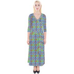 Pattern 213 Quarter Sleeve Wrap Maxi Dress by GardenOfOphir