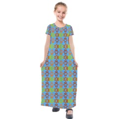 Pattern 213 Kids  Short Sleeve Maxi Dress by GardenOfOphir