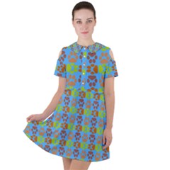 Pattern 213 Short Sleeve Shoulder Cut Out Dress  by GardenOfOphir