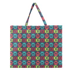 Pattern 217 Zipper Large Tote Bag by GardenOfOphir