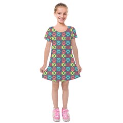 Pattern 217 Kids  Short Sleeve Velvet Dress by GardenOfOphir