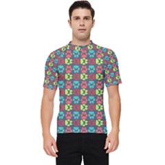 Pattern 217 Men s Short Sleeve Rash Guard by GardenOfOphir