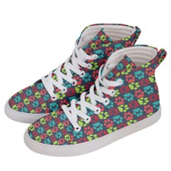 Pattern 217 Women s Hi-top Skate Sneakers by GardenOfOphir