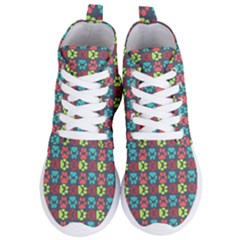 Pattern 217 Women s Lightweight High Top Sneakers by GardenOfOphir