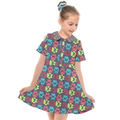 Pattern 217 Kids  Short Sleeve Shirt Dress by GardenOfOphir