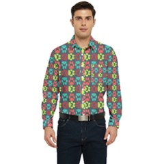 Pattern 217 Men s Long Sleeve Pocket Shirt  by GardenOfOphir