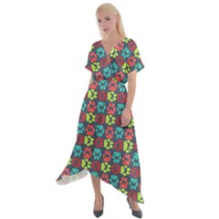 Pattern 217 Cross Front Sharkbite Hem Maxi Dress by GardenOfOphir