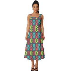 Pattern 217 Square Neckline Tiered Midi Dress by GardenOfOphir