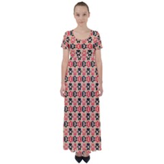 Pattern 216 High Waist Short Sleeve Maxi Dress by GardenOfOphir